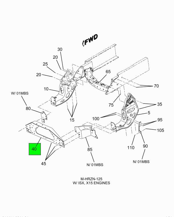 3987735C4 | Genuine International® Frame Crossmember