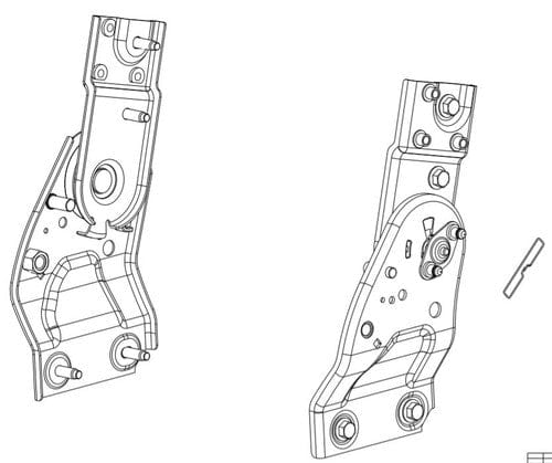 AFT11255 | Paccar® Recline & Pivot Bracket Kit (Weight: 5 lbs)