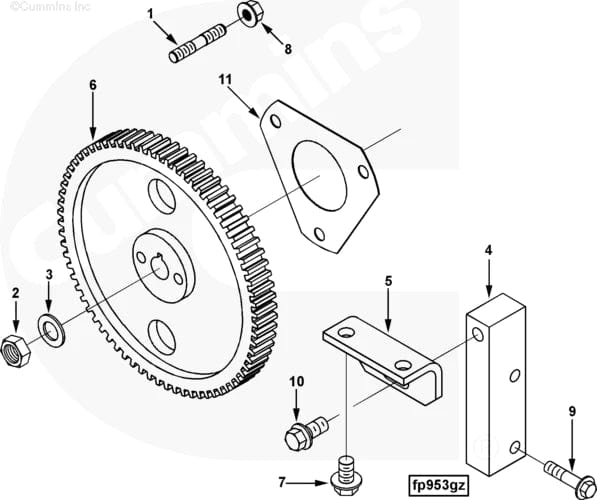 3863579 | Genuine Cummins® Gear, Fuel Pump