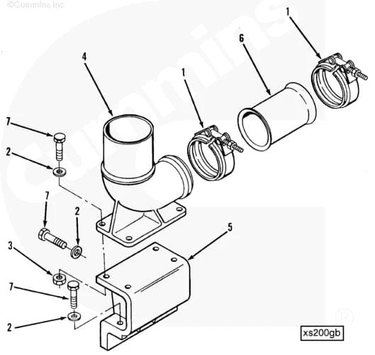 3048002 | Genuine Cummins® Exhaust Outlet Connection