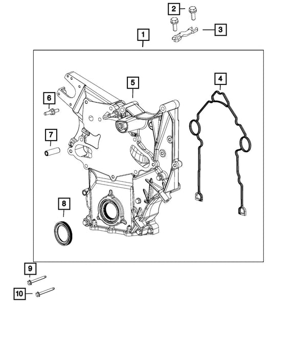 4893128AD | Genuine Mopar® Chain Case Cover