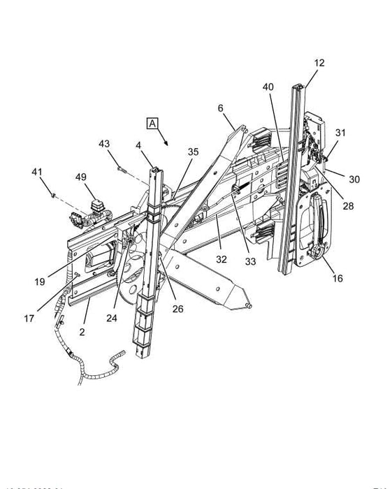 4073426C92 | Genuine International® Regulator, Door Glass LT, W/SPKR Harness