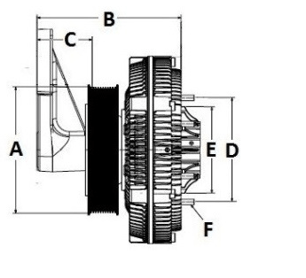 F17-1032-001 | Genuine Paccar® Fan Clutch For  Kenworth