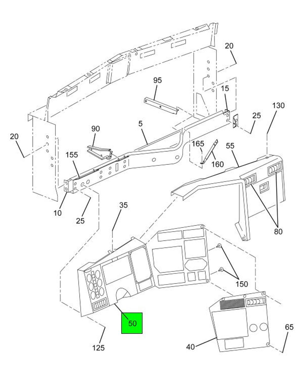3562568C92 | Genuine International® Instrument Panel Lh