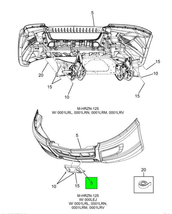 4169766C92 | International® Bumper, Mic W/Radar