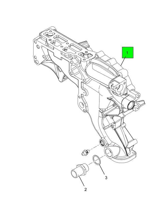 YC3Z-8501-AARM | Genuine International® Water Distribution Housing (Assembly)