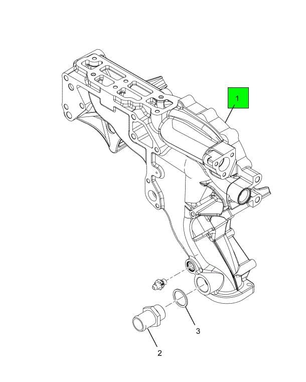 YC3Z-8501-AARM | Genuine International® Water Distribution Housing (Assembly)