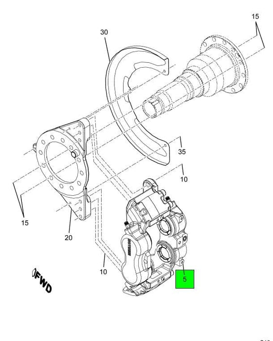 TDA60450504 | Genuine International® Disc Brake Caliper