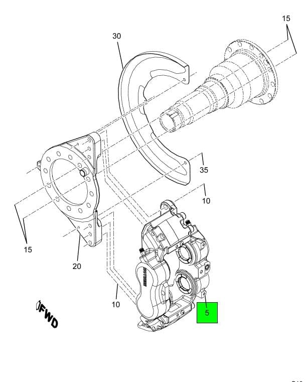 TDA60450504 | Genuine International® Disc Brake Caliper