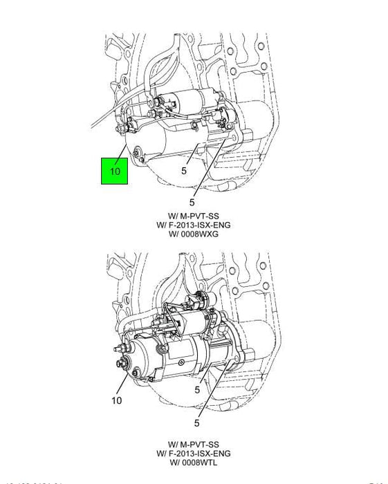 61020105 | Genuine International® Starting Motor