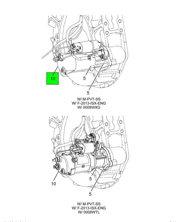 61020105 | Genuine International® Starting Motor