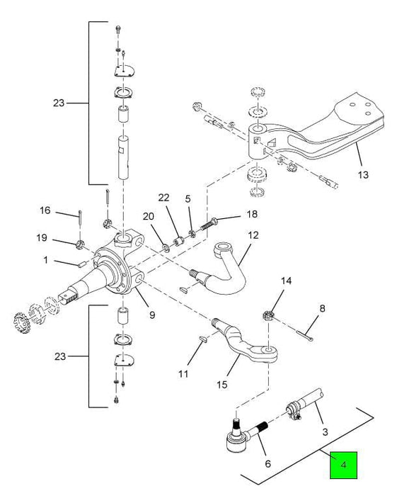 2512816C91 | Genuine International® Tie Rod Tube With Tie Rods