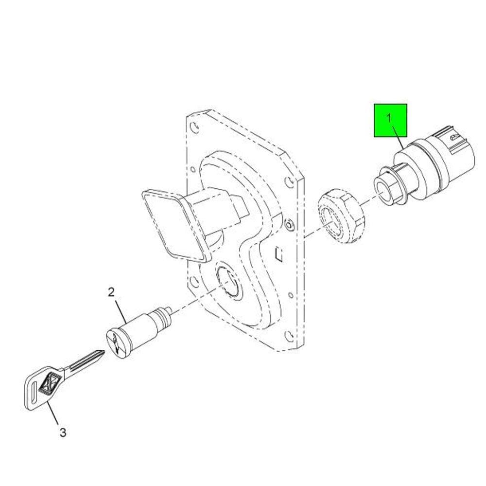 1652307C2 | Genuine International® Ignition Switch Lock Cylinder