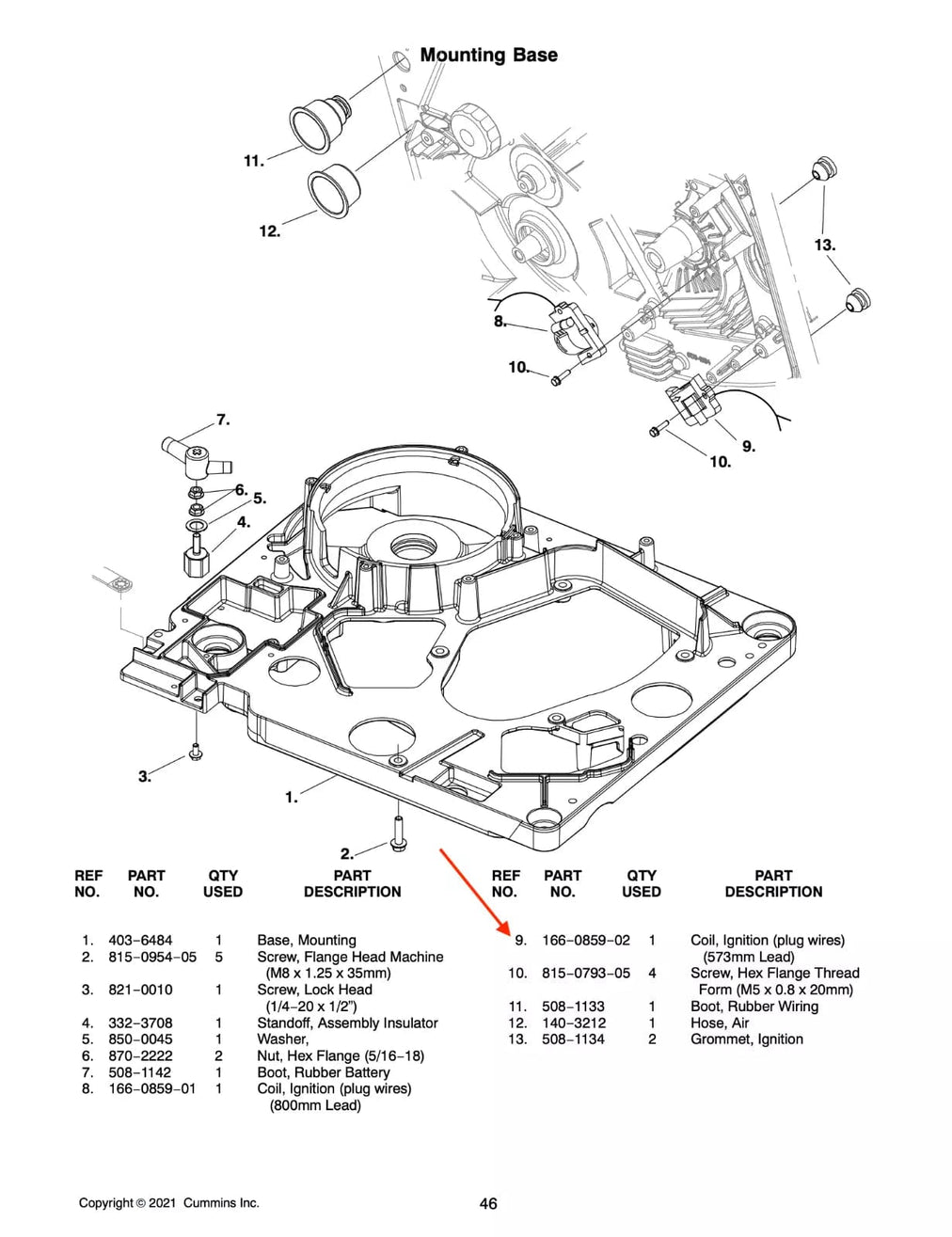 A058T425 | Genuine Cummins® Generator Ignition Coil 21