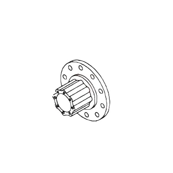 SAF207319000170 | Genuine International® Axle Hub Assembly With Cups And Stud