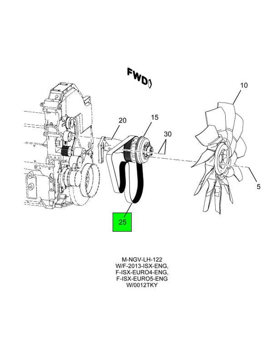 4147096C1 | Genuine International® Drive Belt