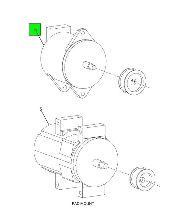 3582072C91 | Genuine International® Brushless Alternator