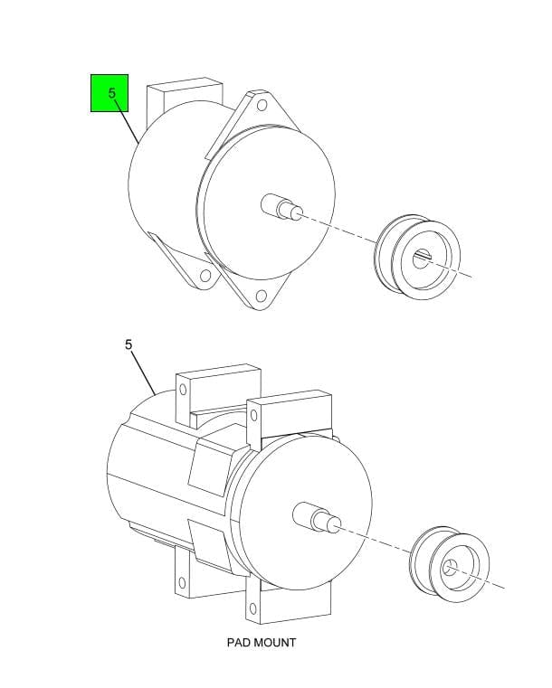 3582072C91 | Genuine International® Brushless Alternator