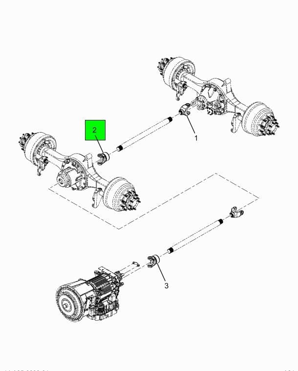 2518089C91 | Genuine International® Differential Flange Yoke