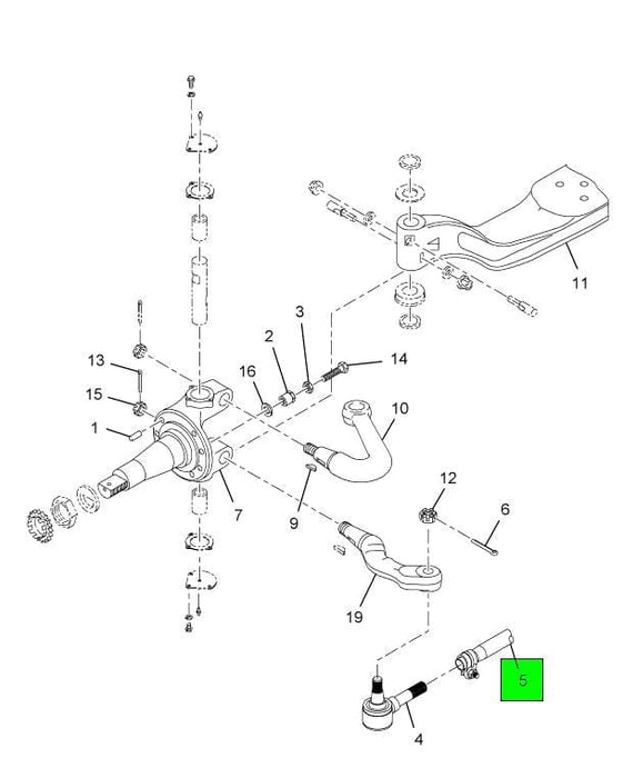 2512816C91 | Genuine International® Tie Rod Tube With Tie Rods