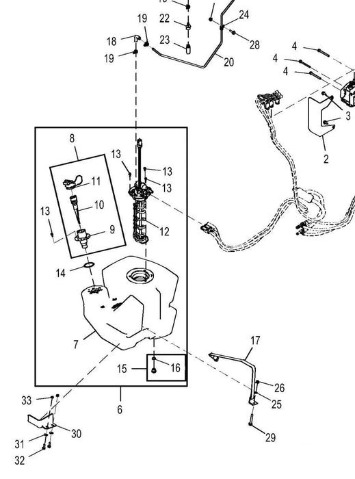 DZ102530  | Genuine John Deere® DEF Tank Header Assembly