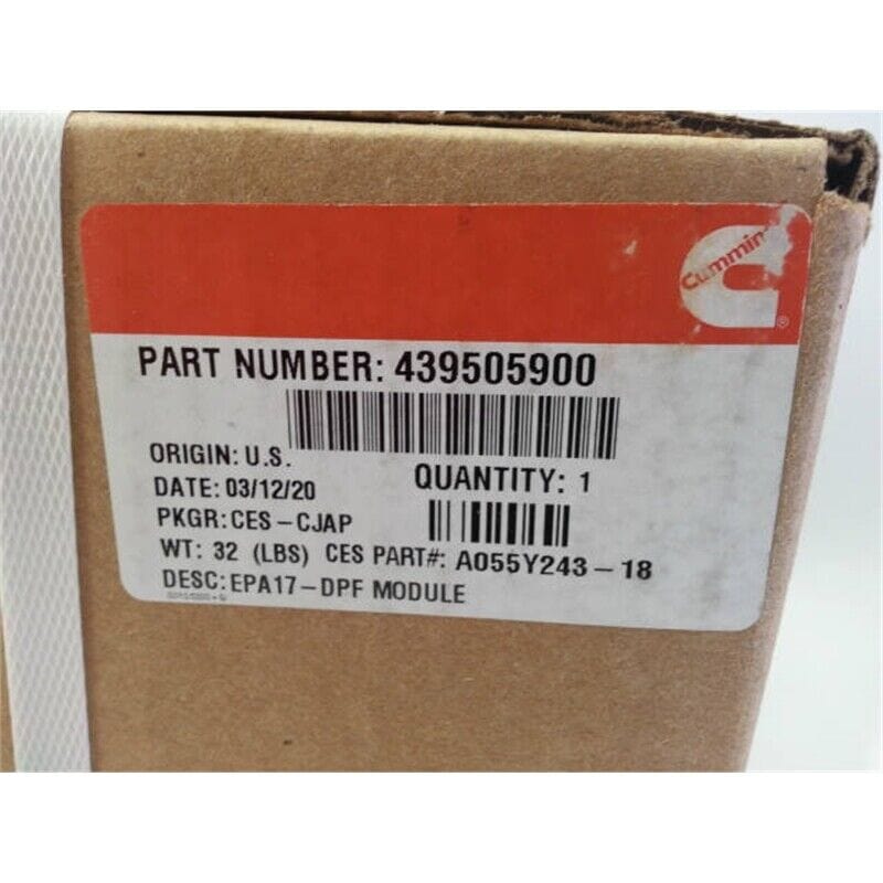 4395059 | Genuine Cummins® Particulate Filter Kit For Cummins ISB 6.7L