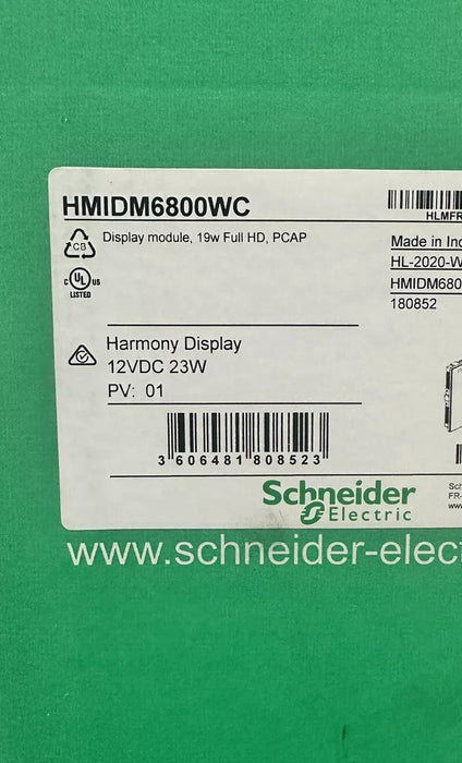 HMIDM6800WC | Genuine Schneider Electric® Display Module 19W Full HD, PCAP