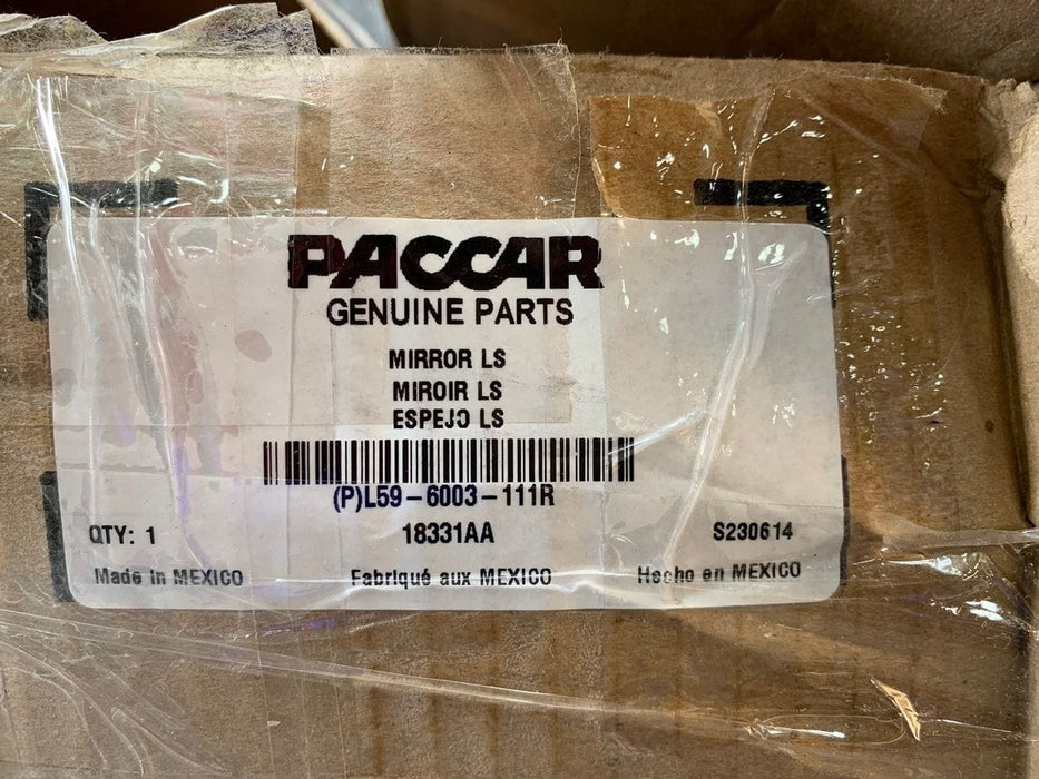 L59-6003-111R | Genuine Paccar® Hood Mirror Aero Heat LH