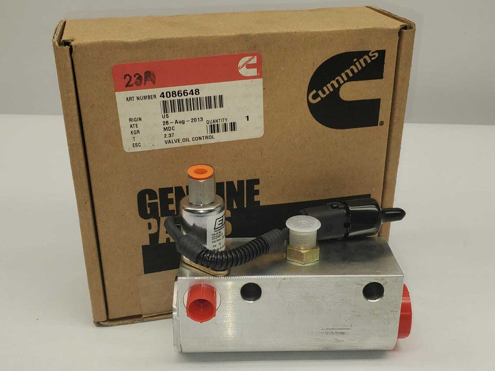 4086648 | Genuine Cummins® Oil Control Valve 24 V