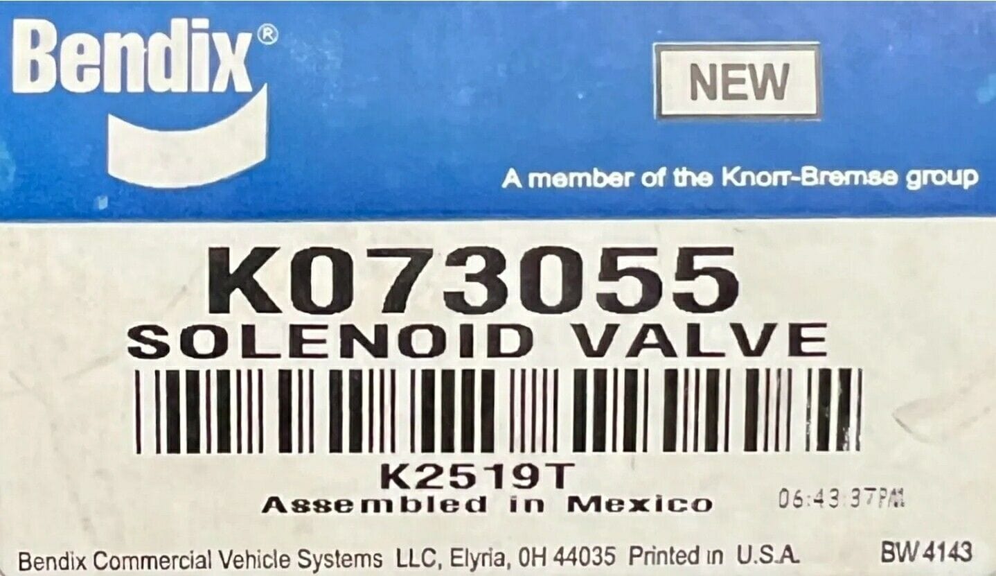 K073055 | Genuine Bendix® ABS Solenoid Valve