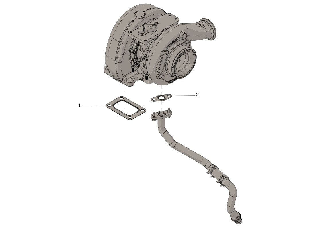 5459639 by Cummins® - HE400VG Turbocharger For 8.9L ISC ISL