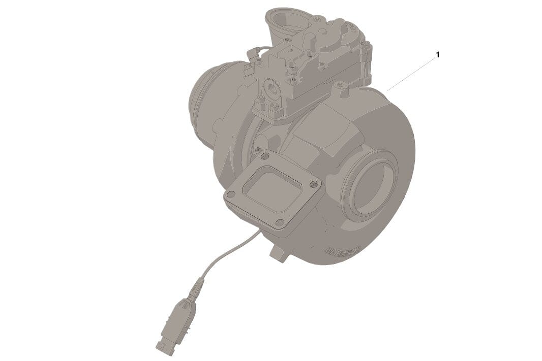 6450071 | Genuine Cummins® Turbocharger HE431VE With VGT Actuator