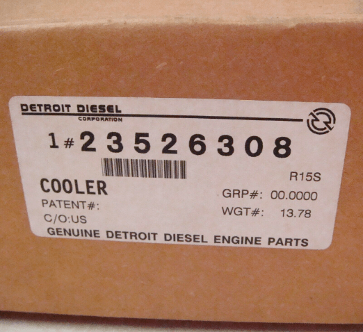 23526308 | Genuine Detroit Diesel® Series 50 EGR Cooler